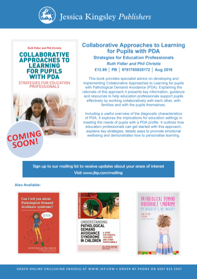 Collaborative Approaches to learning for pupils with PDA book flyer