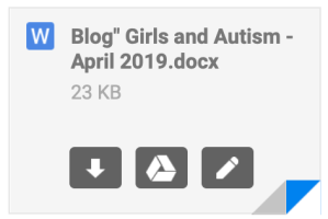 Blog Post Girls & Autism