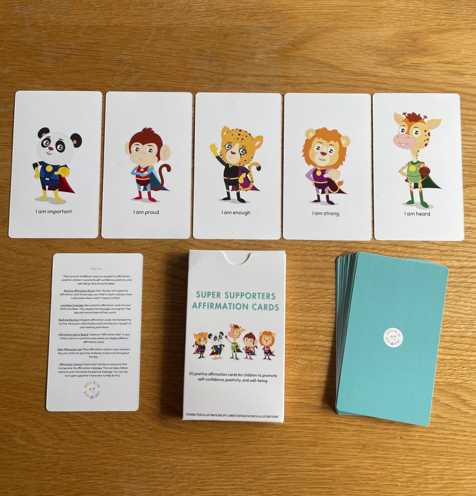 emotion explorers affirmation cards